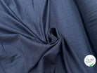 FLANELLE COTON BLEU NAVY LIGNES BLEU CIEL - My Little Coupon