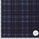 FLANELLE DE COTON CARREAUX ÉCOSSAIS BLEU MARINE - My Little Coupon