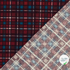 FLANELLE DE COTON CARREAUX ÉCOSSAIS ROUGE - My Little Coupon
