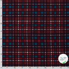 FLANELLE DE COTON CARREAUX ÉCOSSAIS ROUGE - My Little Coupon