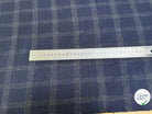 FLANELLE DE LAINE À CARREAUX NIGHT BLUE TRÈS ÉLÉGANT 68% LAINE - My Little Coupon