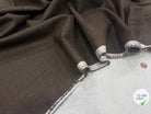 FLANELLE DE LAINE MARRON CAFÉ CHINÉ 100% LAINE - My Little Coupon