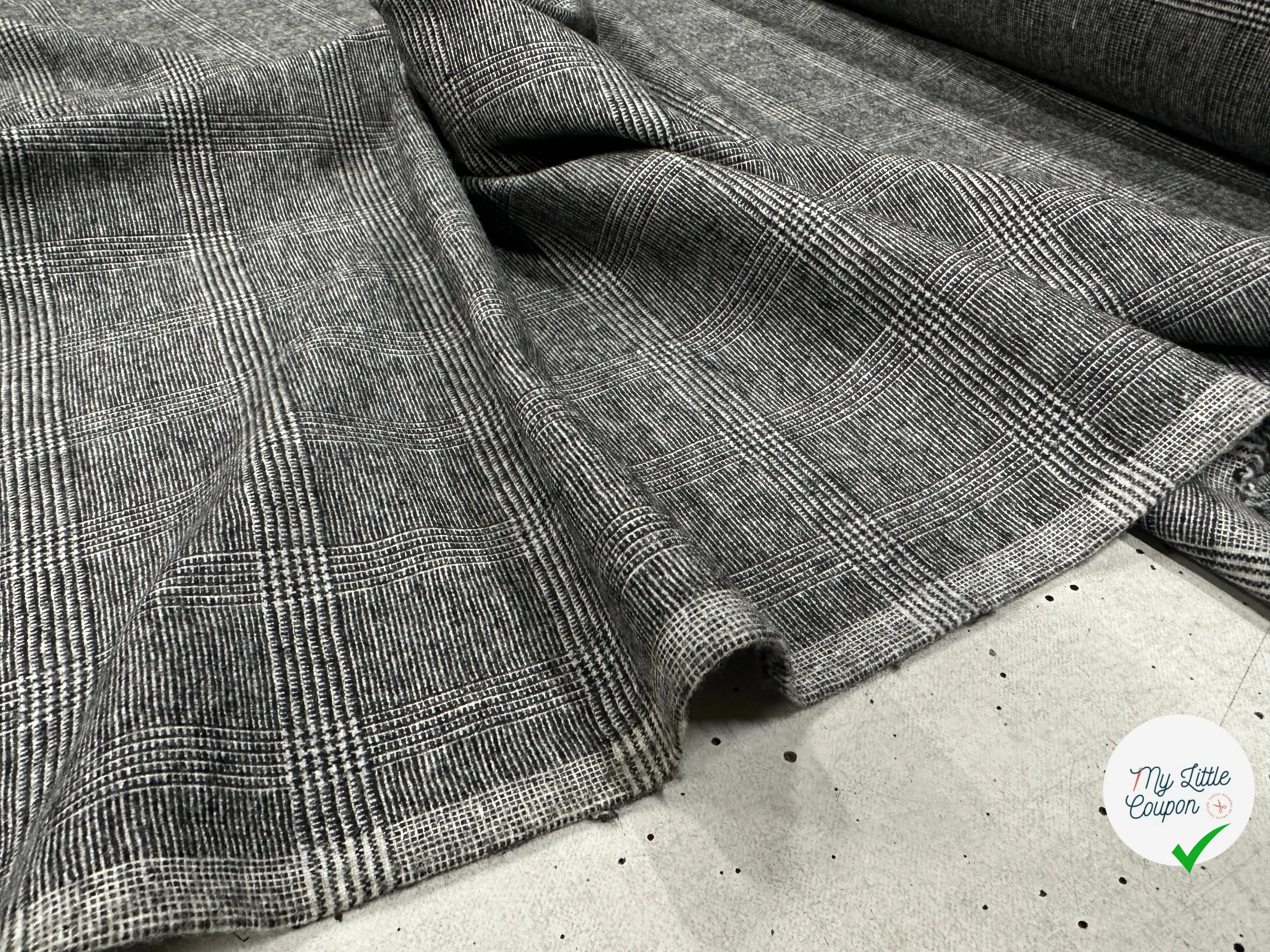 FLANELLE DE LAINE PRINCE DE GALLES COMO 5% EA MSO