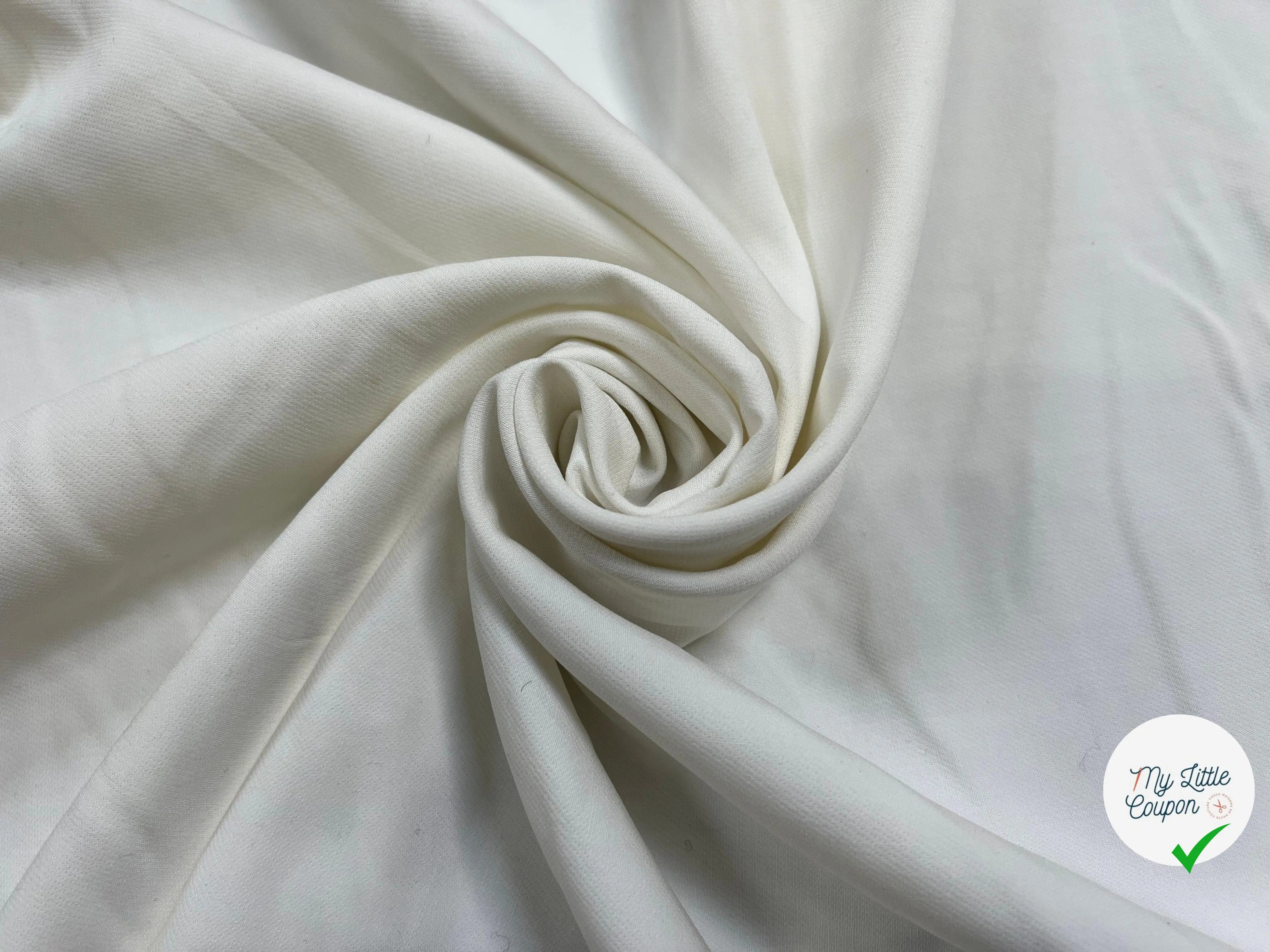 FLANELLETTE BLANCHE VISCOSE - My Little Coupon - tissu - coudre