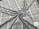 FLANELLETTE DE COTON CARREAUX GRIS PÂLE - My Little Coupon - tissu - coudre