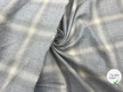FLANELLETTE DE COTON CARREAUX GRIS PÂLE - My Little Coupon - tissu - coudre