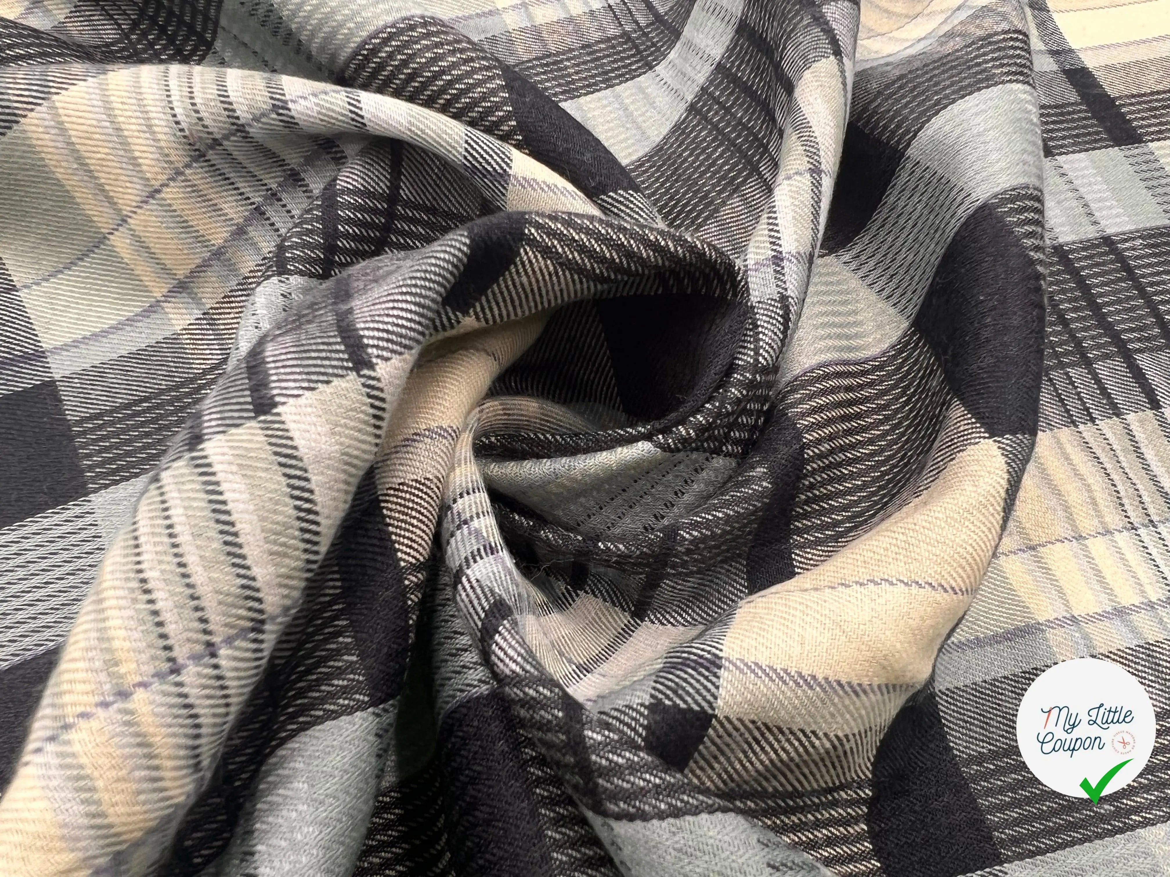 FLANELLETTE GREY MOUNTAIN - My Little Coupon - tissu - coudre