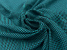 FLANELLETTE PETITS PIED DE POULE FOND VERT MSO