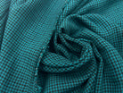 FLANELLETTE PETITS PIED DE POULE FOND VERT MSO