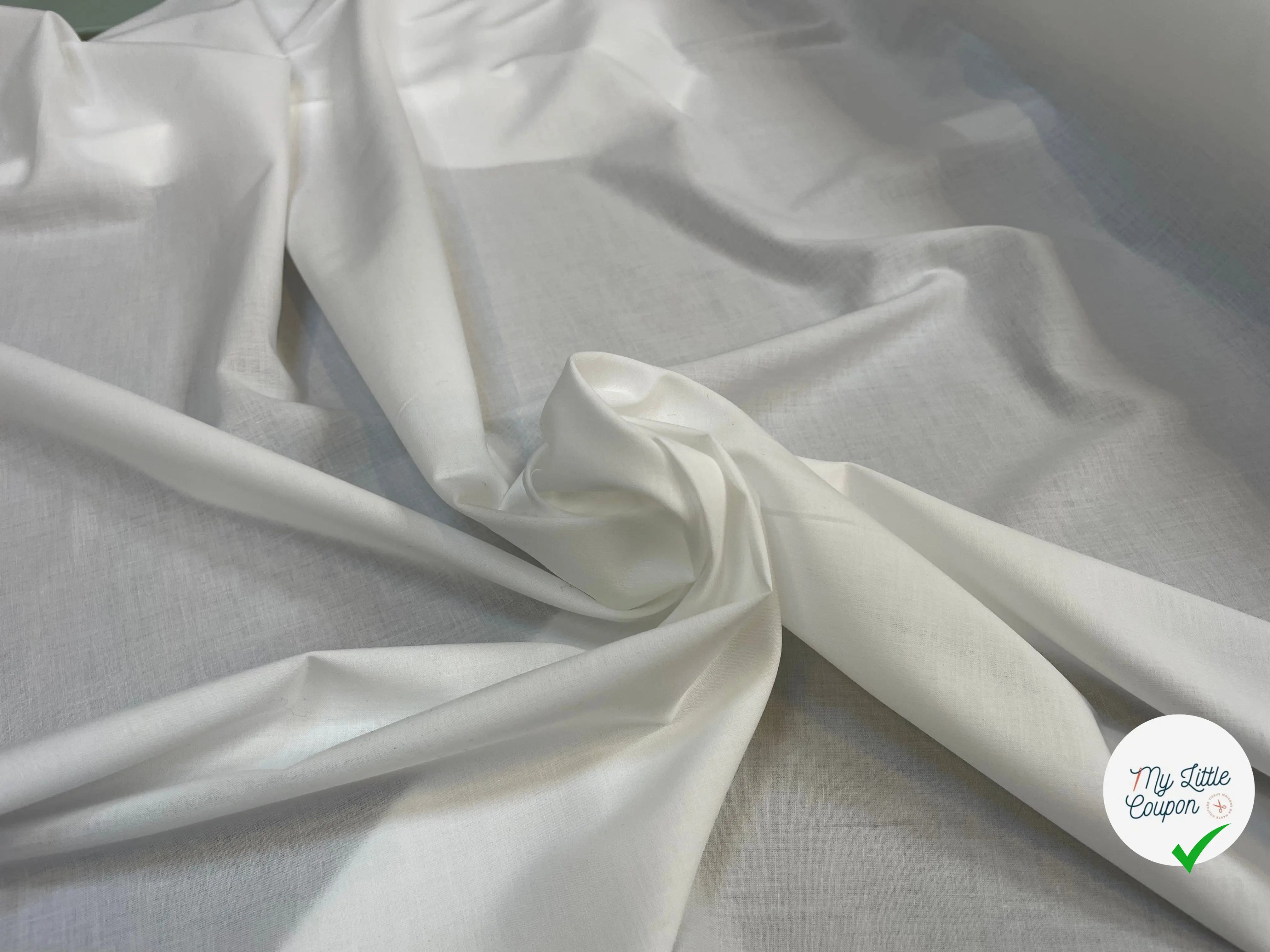 FOND DE POCHE COTON PORTOFINO SANFOR BIANCO - My Little Coupon