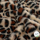 FOURRURE FANTAISIE LÉOPARD SABLE - détail du poil