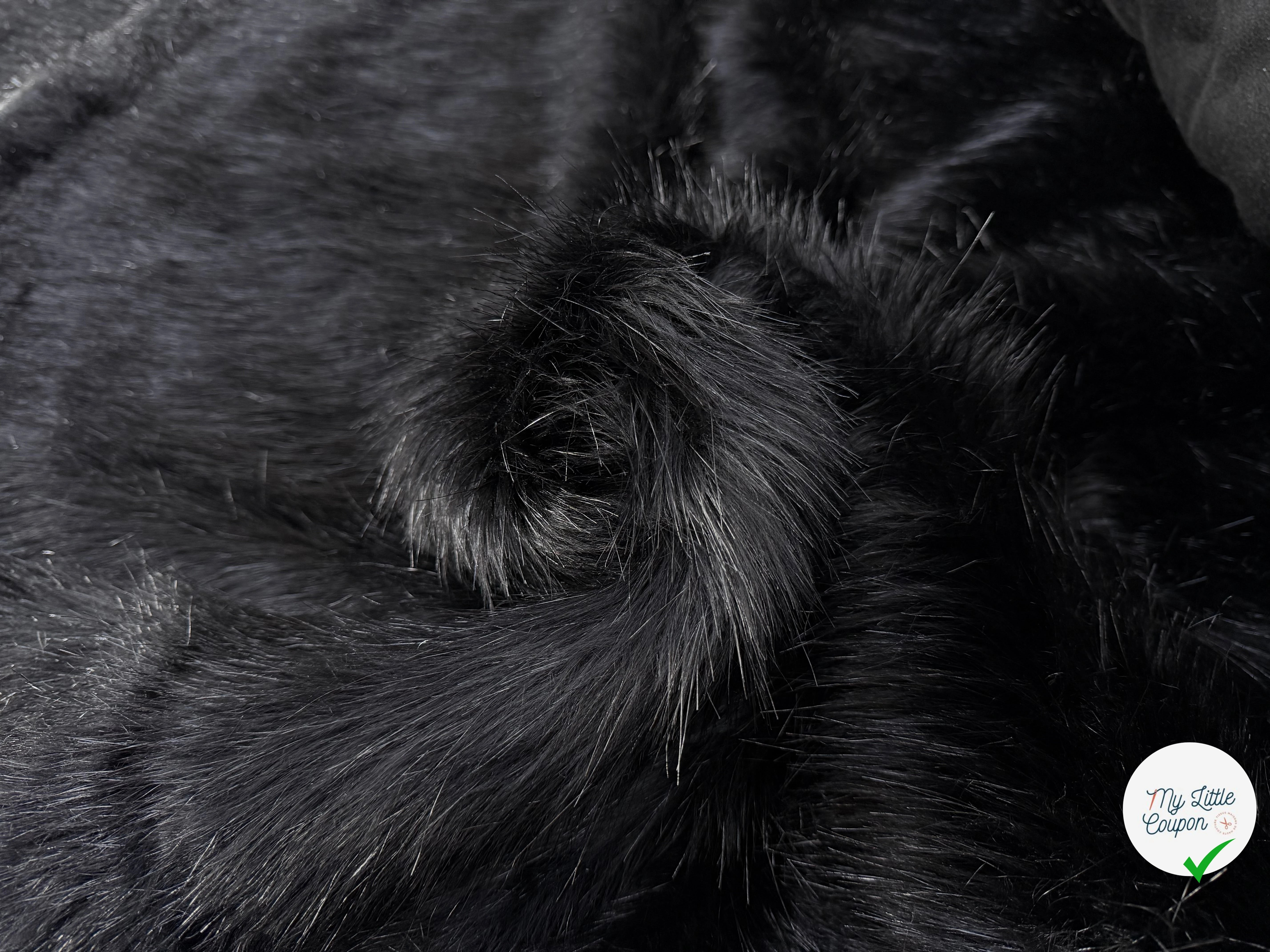 FOURRURE NOIRE POIL LONG - My Little Coupon