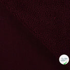 Teddy uni bordeaux - détail de la bouclette