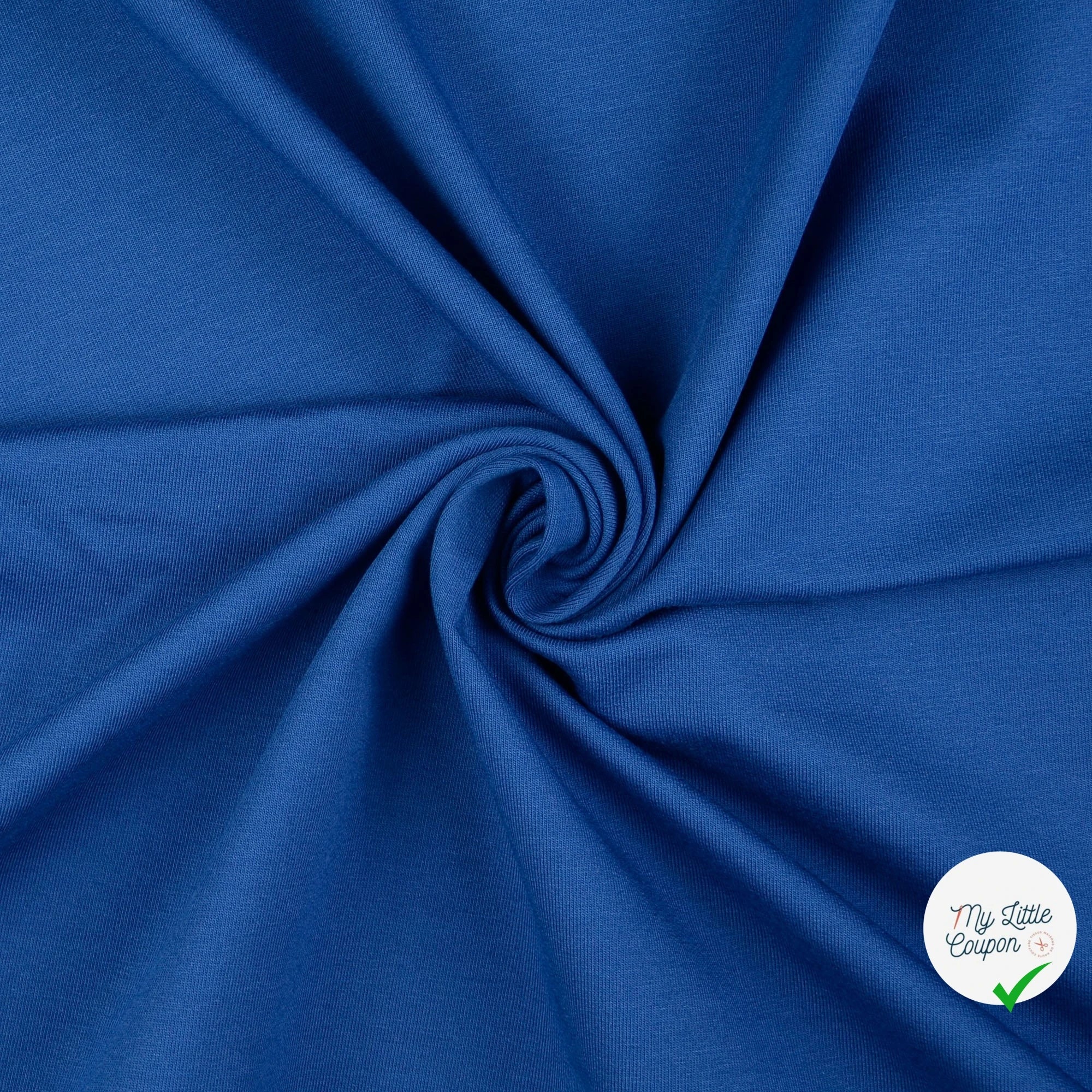 FRENCH TERRY COTON UNI COBALT 2 - My Little Coupon