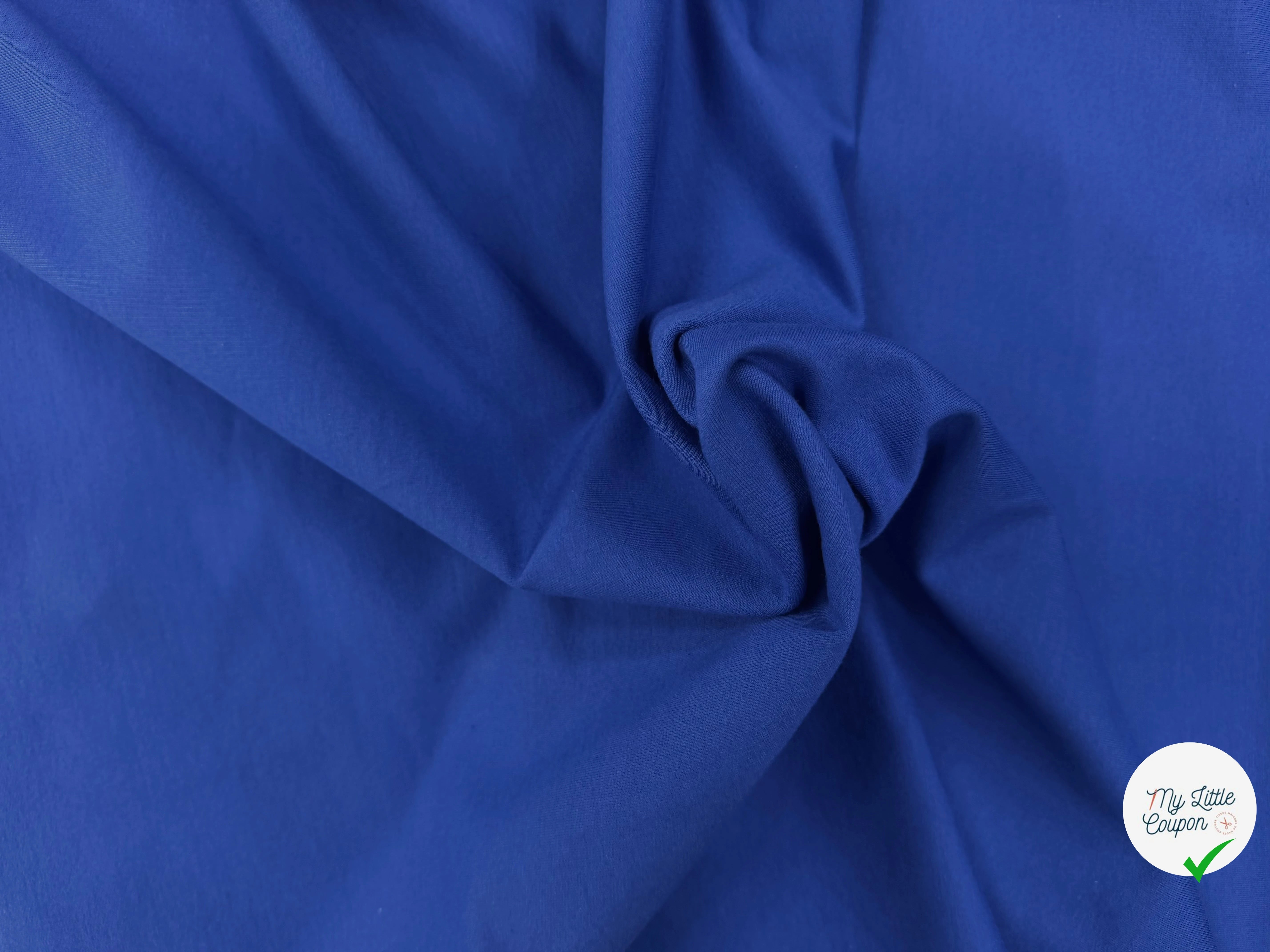 FRENCH TERRY COTON UNI COBALT - My Little Coupon