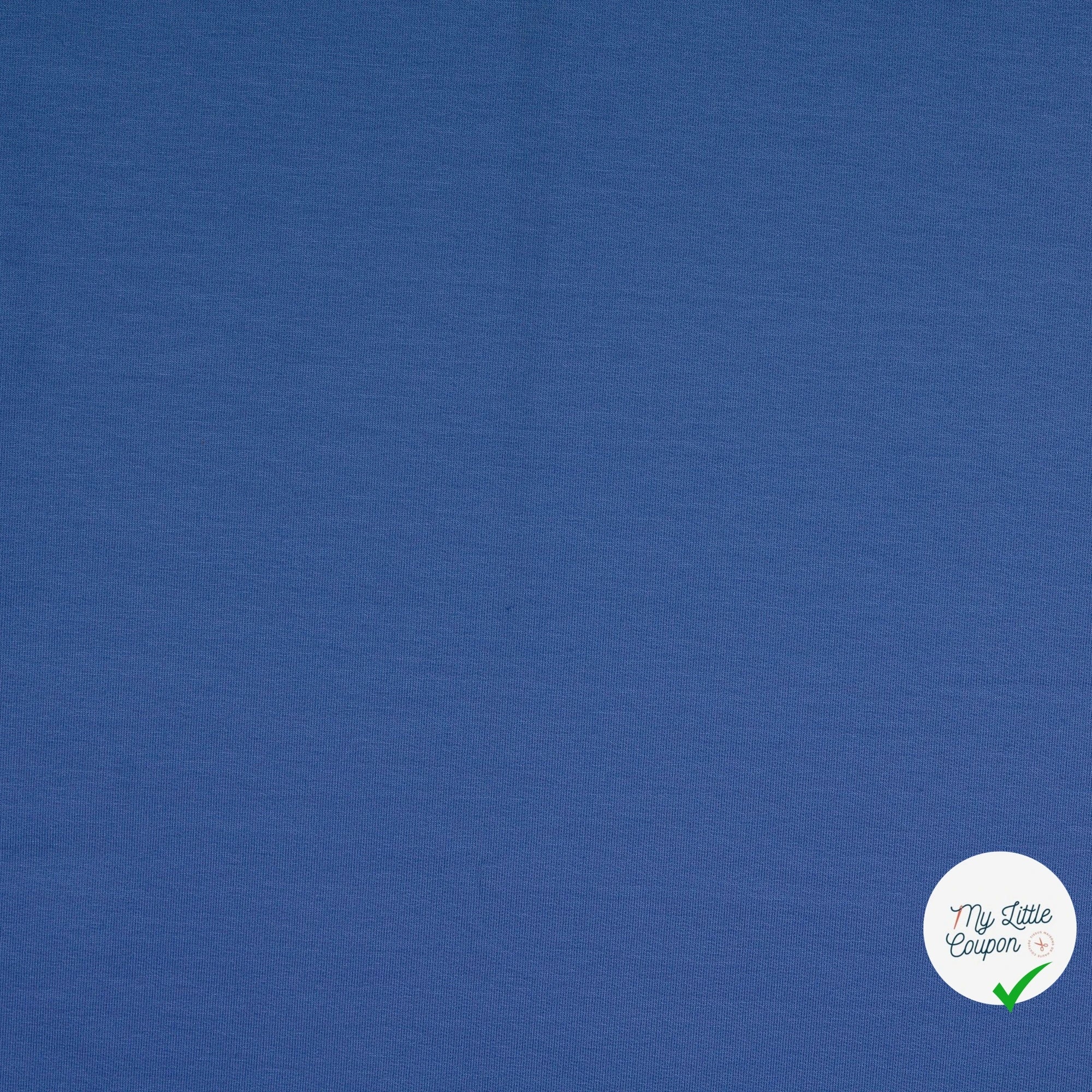 FRENCH TERRY COTON UNICOLORE BLEU BÉBÉ - My Little Coupon