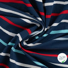 FRENCH TERRY IMPRIMÉ STRIPES DENIM - My Little Coupon