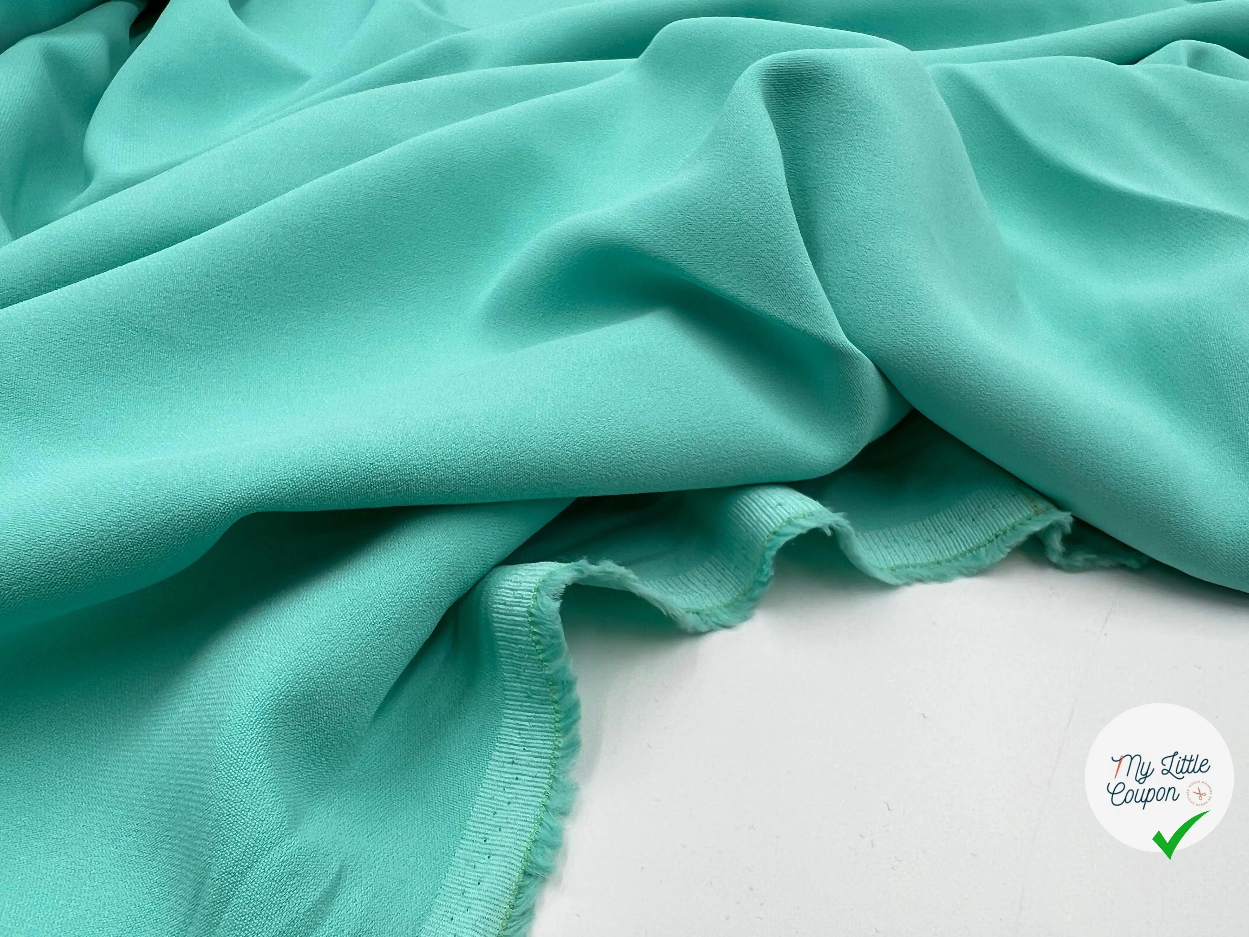 GABARDINE BLUE LAGOON FLUIDE - My Little Coupon - tissu - coudre