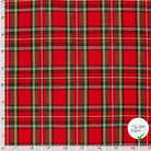 Gabardine carreaux écossais rouge