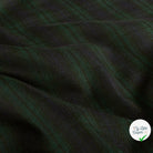 Gabardine carreaux écossais vert foncé