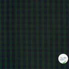 Gabardine carreaux écossais vert foncé