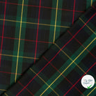 Gabardine carreaux écossais vert foncé