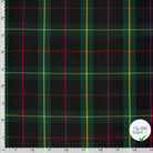 Gabardine carreaux écossais vert foncé