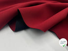 GABARDINE CONTRECOLLÉ REVERSIBLE NOIRE ET ROUGE - My Little Coupon - tissu - coudre
