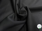GABARDINE CONTRECOLLÉE DOUBLE ETOFFE NOIR UNE FACE LEGEREMENT BRILLANTE - My Little Coupon