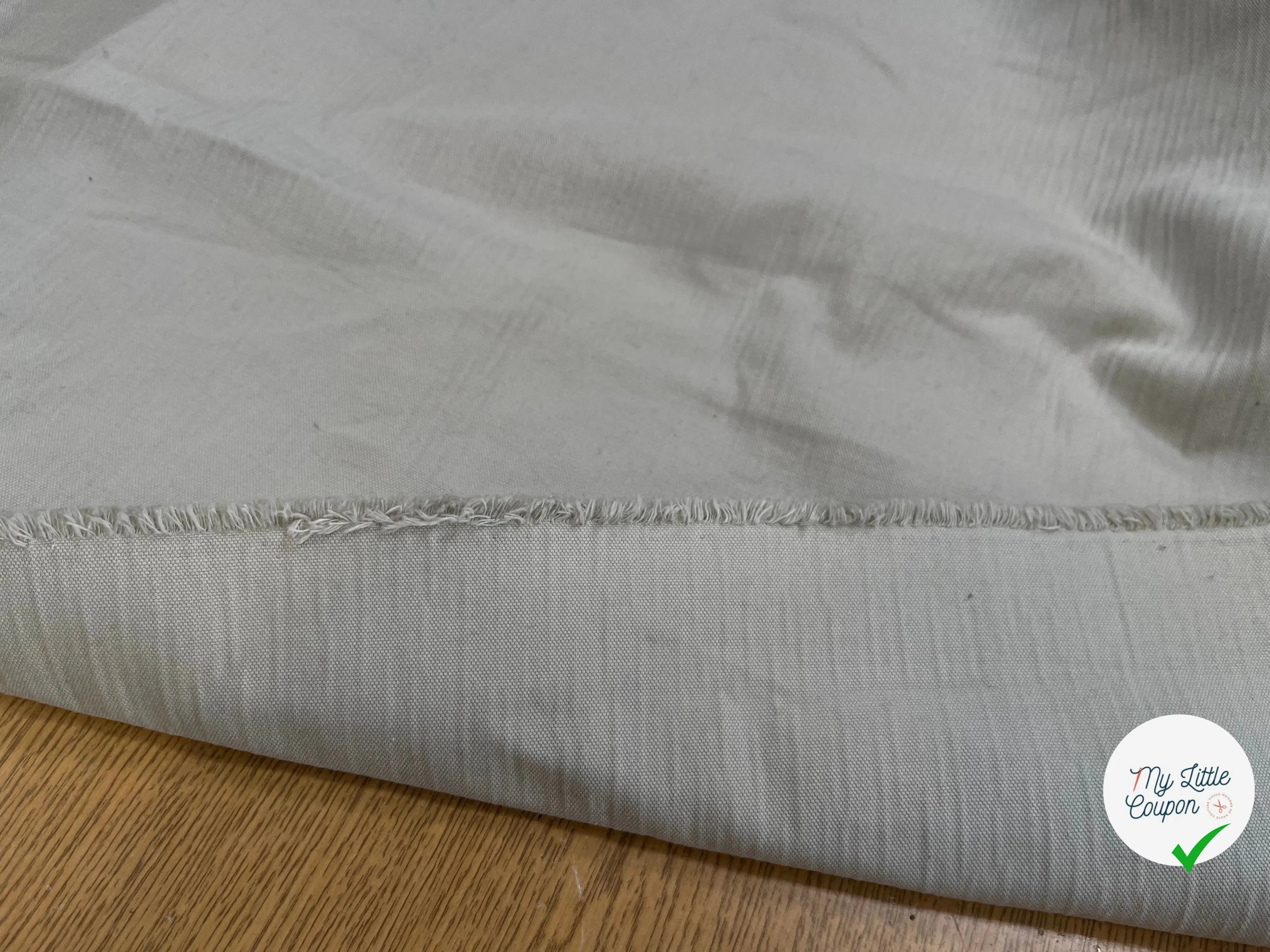 GABARDINE COTON FLAMMÉE GRIS - My Little Coupon