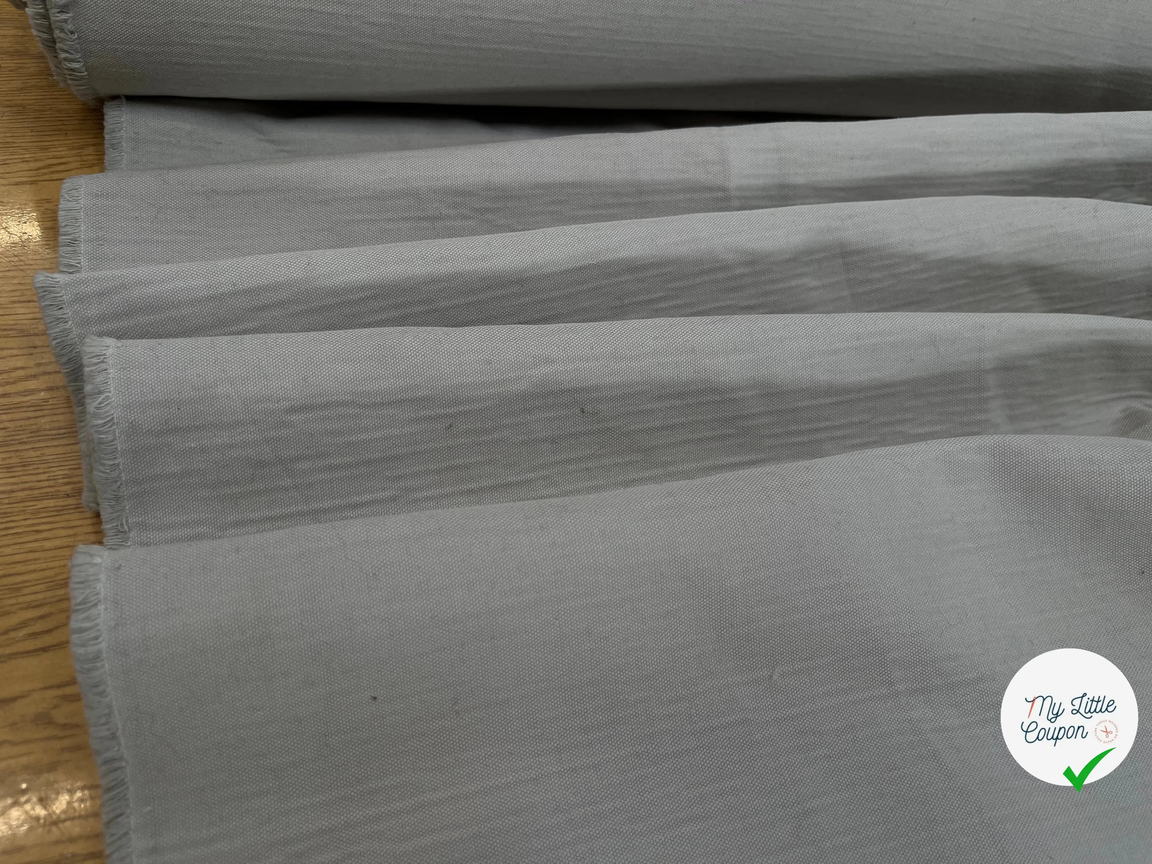 GABARDINE COTON FLAMMÉE GRIS - My Little Coupon
