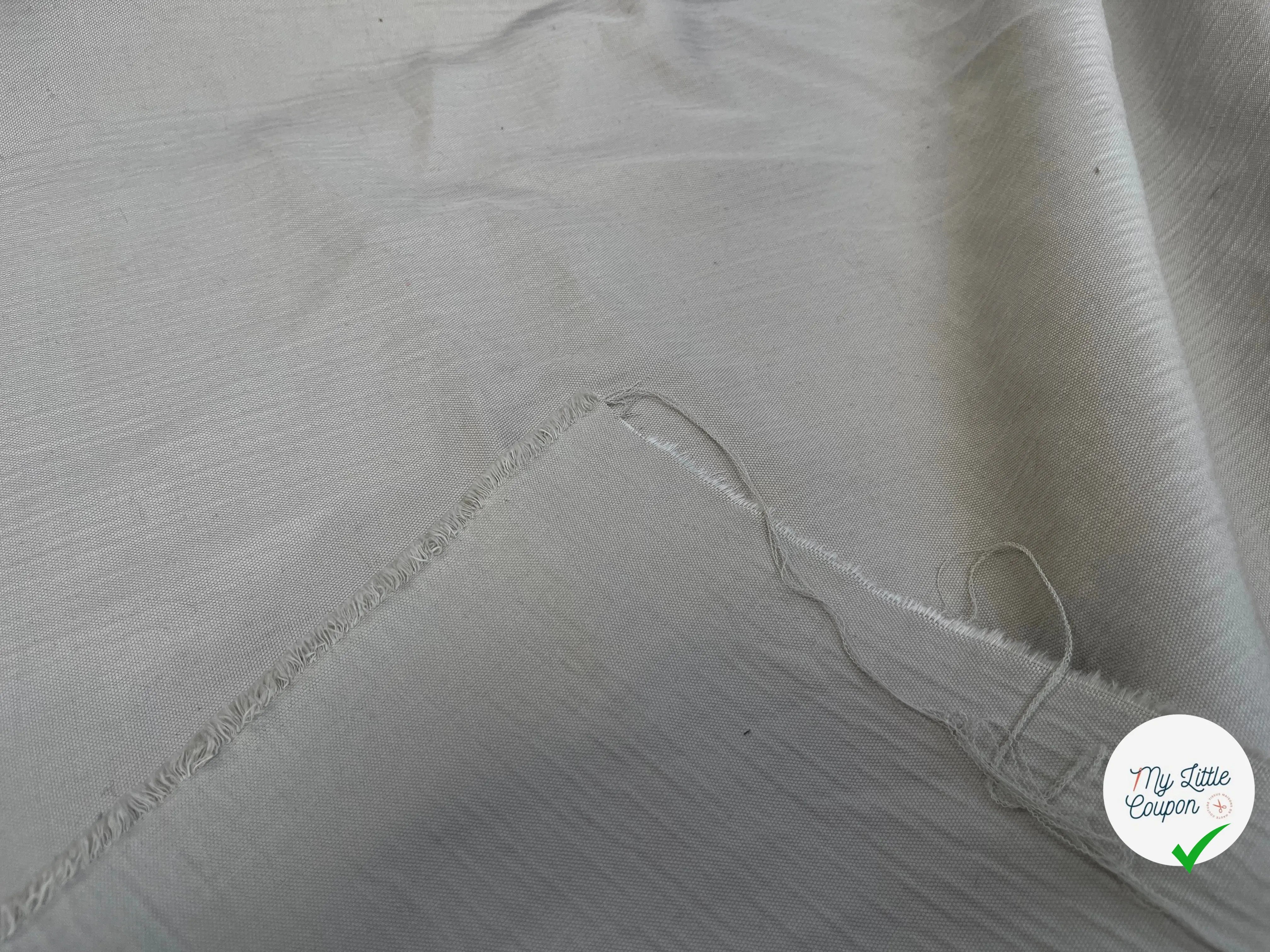 GABARDINE COTON FLAMMÉE GRIS - My Little Coupon