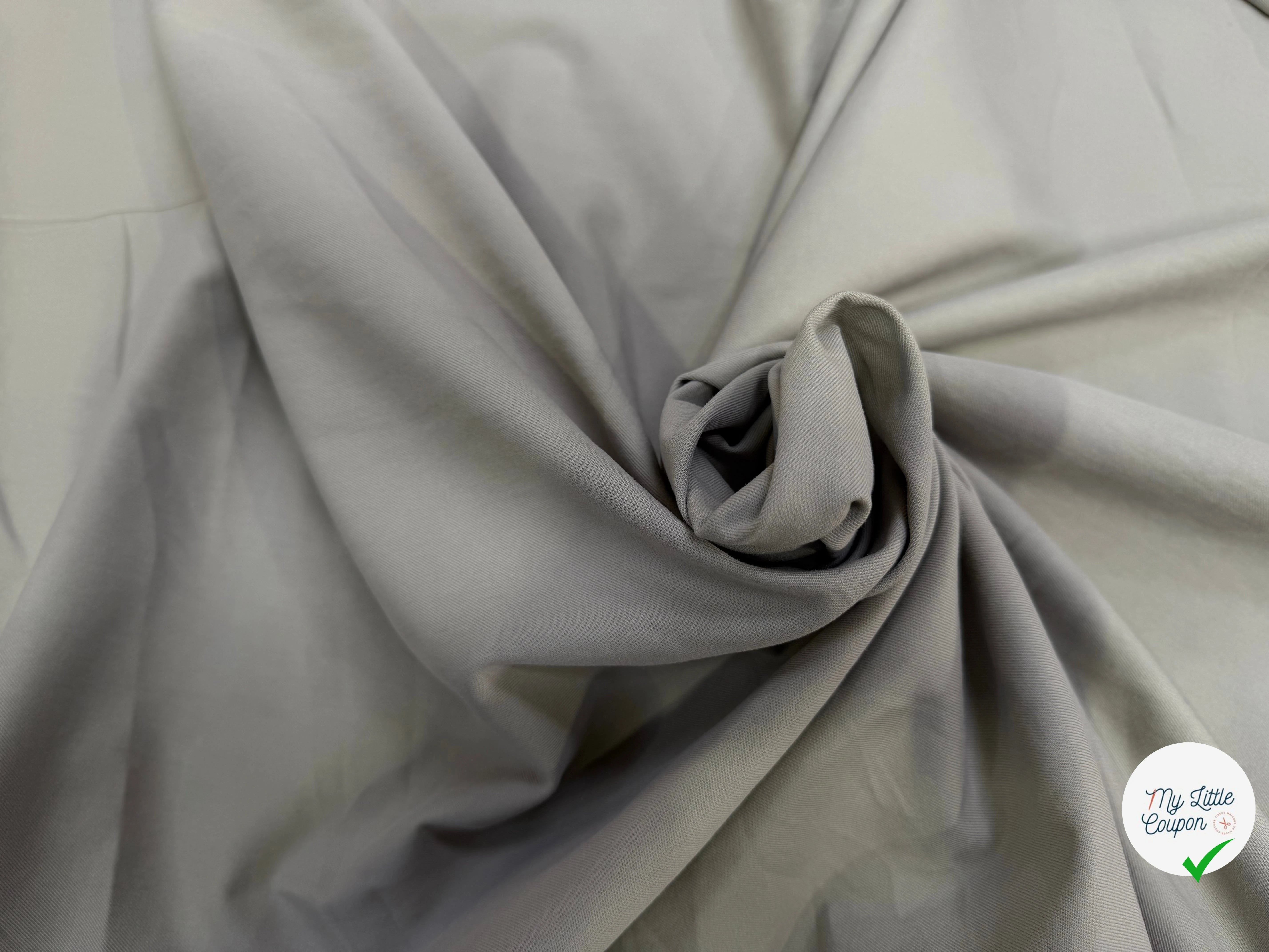 GABARDINE COTON LOURDE BEIGE FICELLE - My Little Coupon