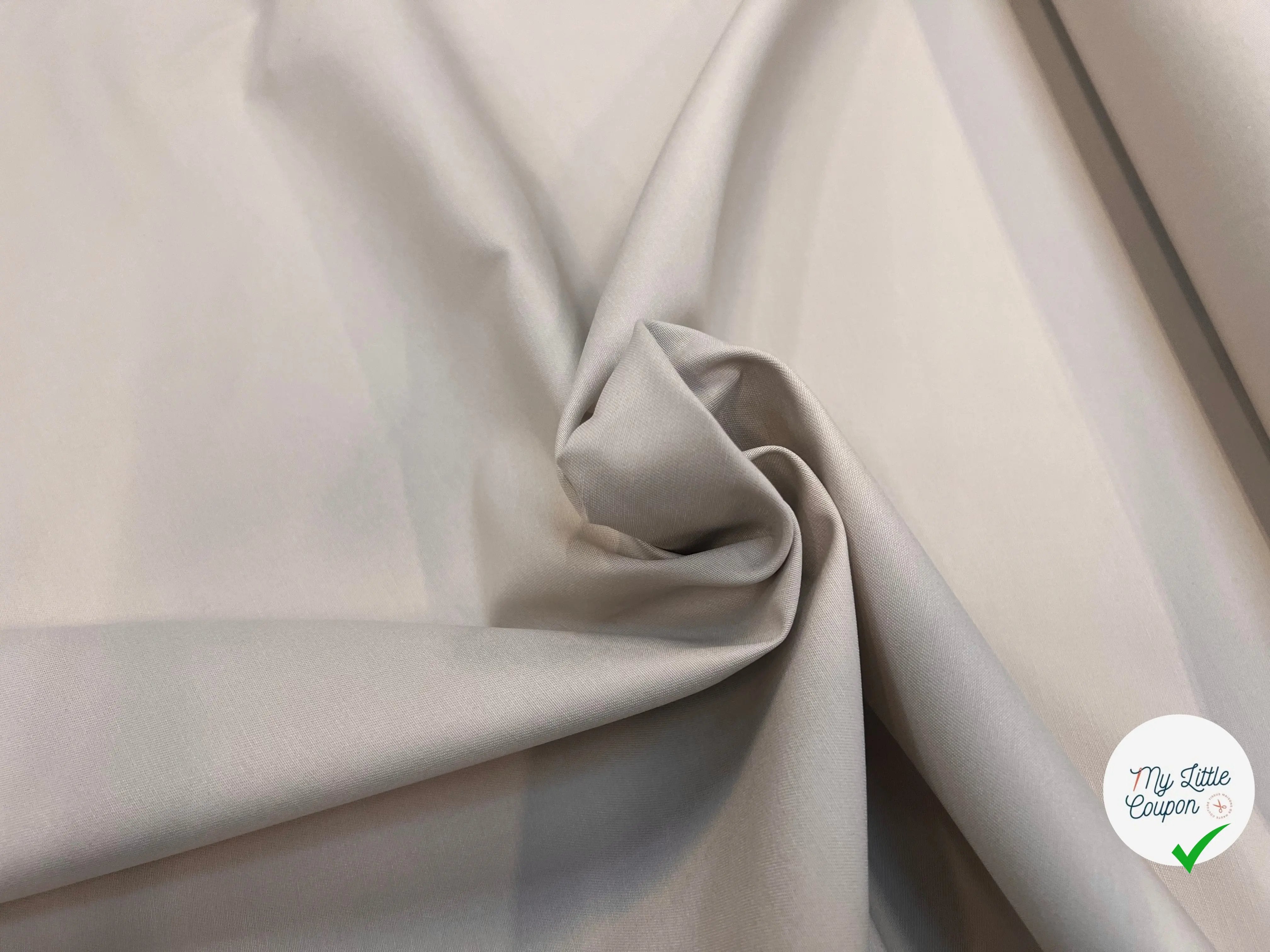 GABARDINE COTON PETITE LAIZE ECRU BEIGE - My Little Coupon