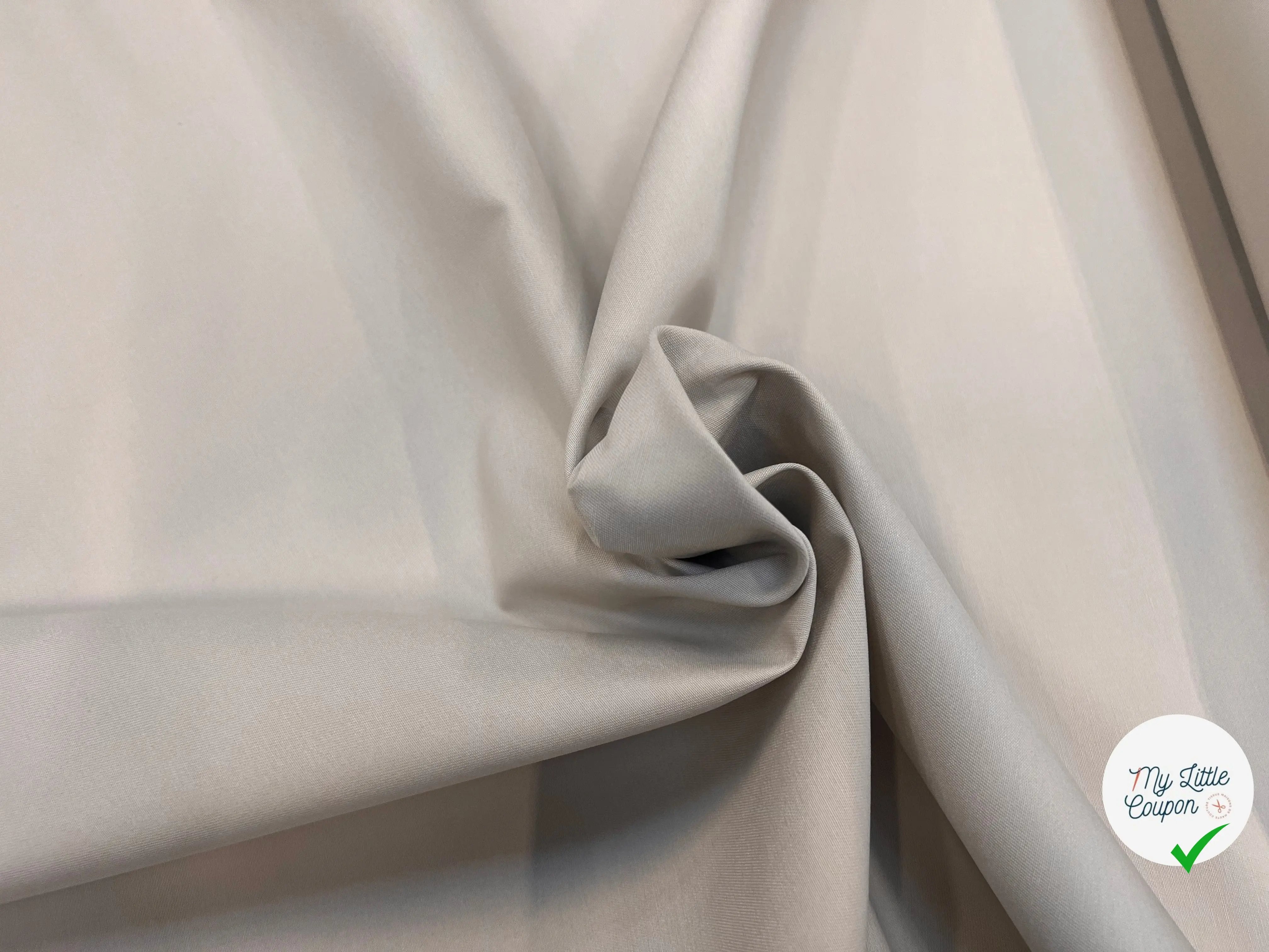 GABARDINE COTON PETITE LAIZE ECRU BEIGE - My Little Coupon