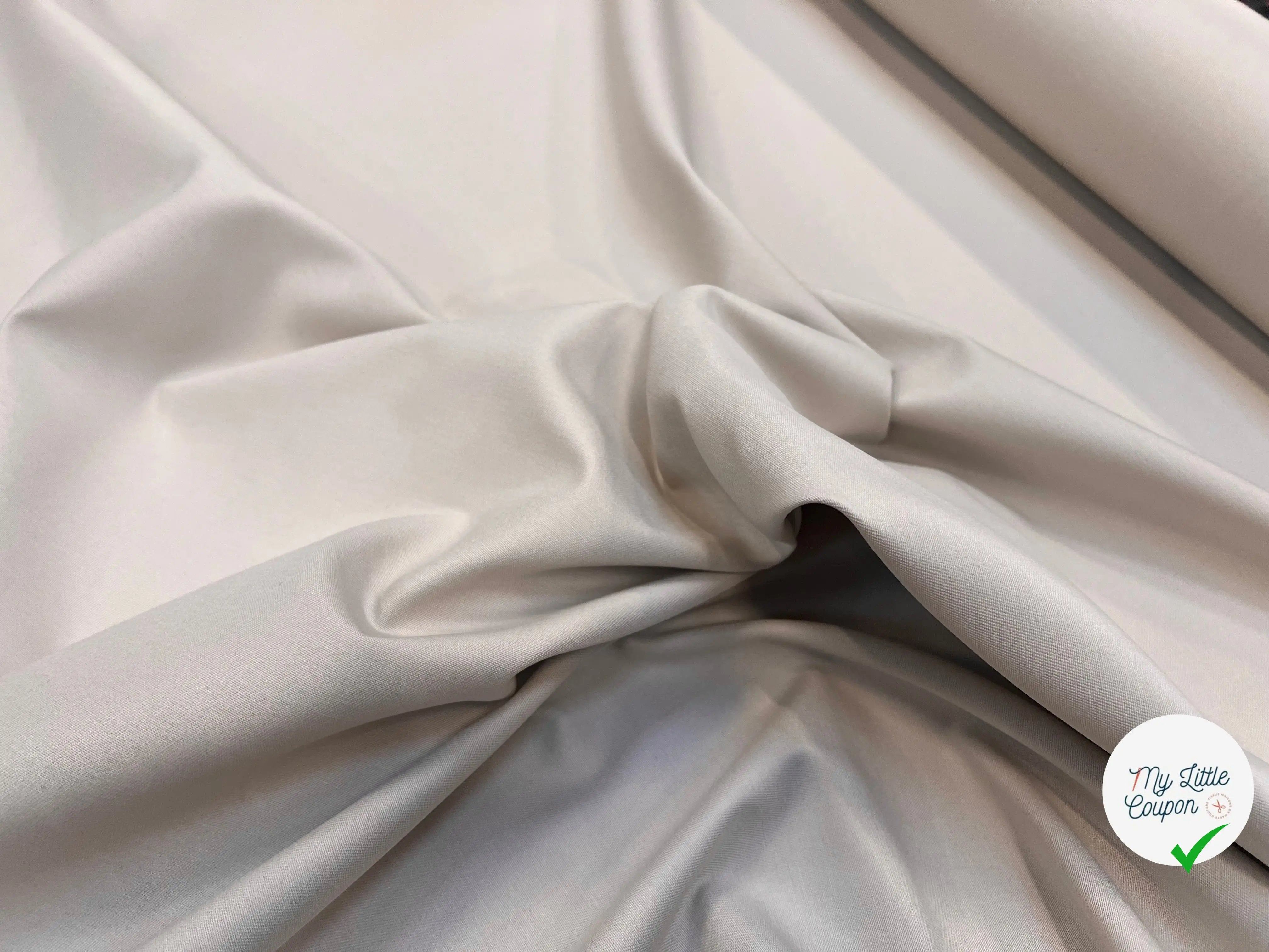 GABARDINE COTON PETITE LAIZE ECRU BEIGE - My Little Coupon