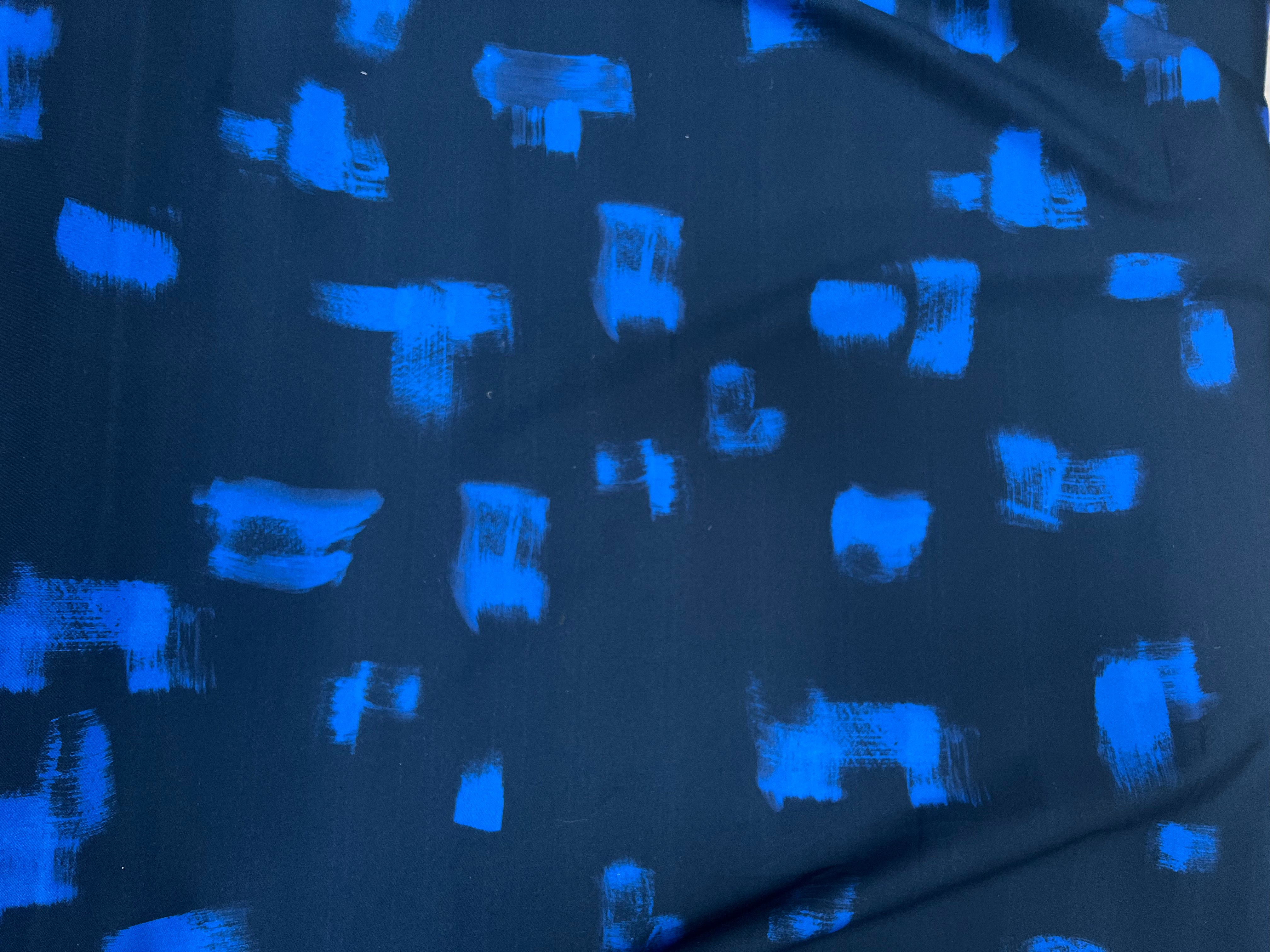 GABARDINE COTON STRECTH SUBLIME DE BLEU BURREAU - My Little Coupon