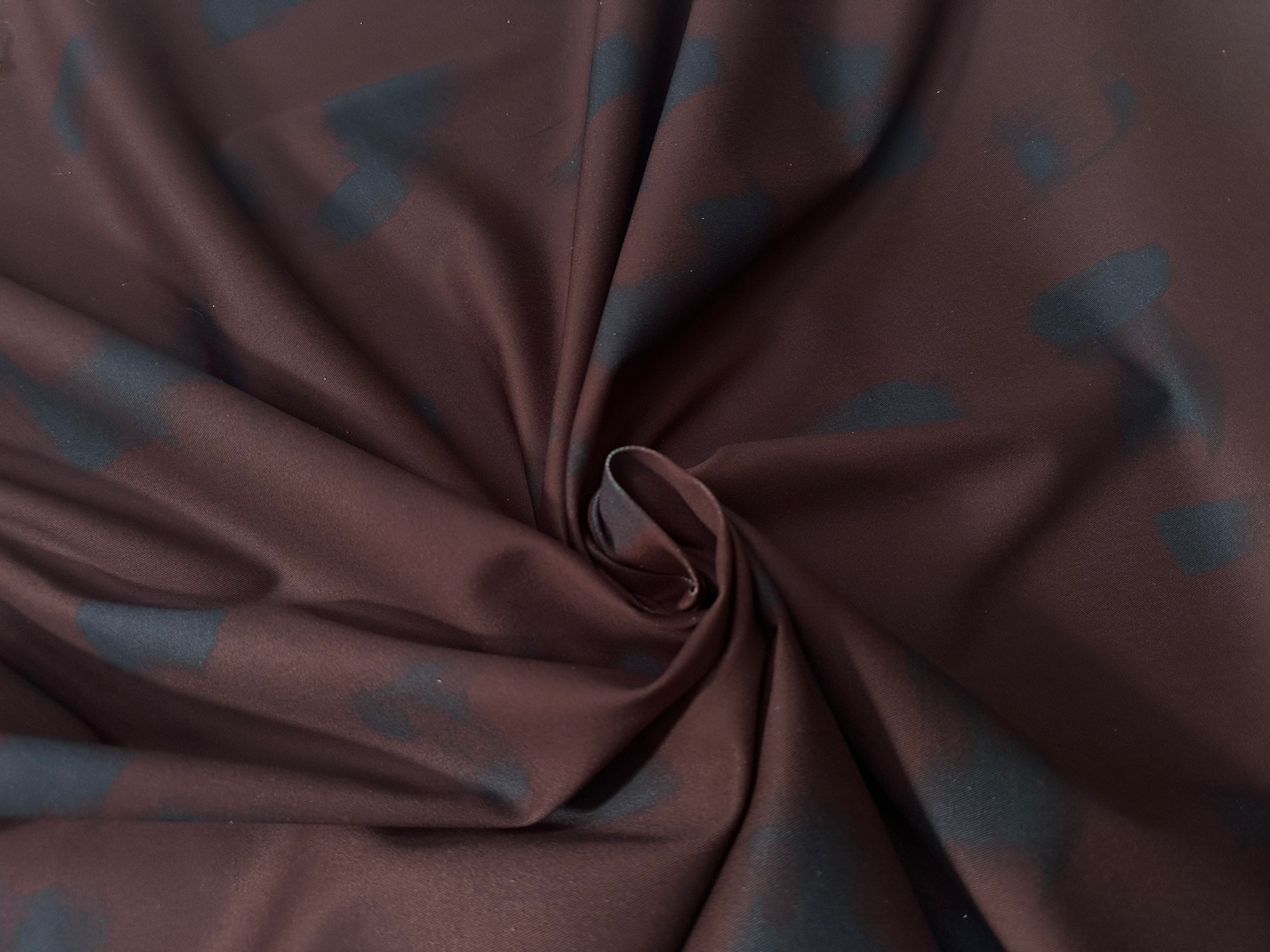 GABARDINE COTON STRECTH SUBLIME DE MARRON - My Little Coupon