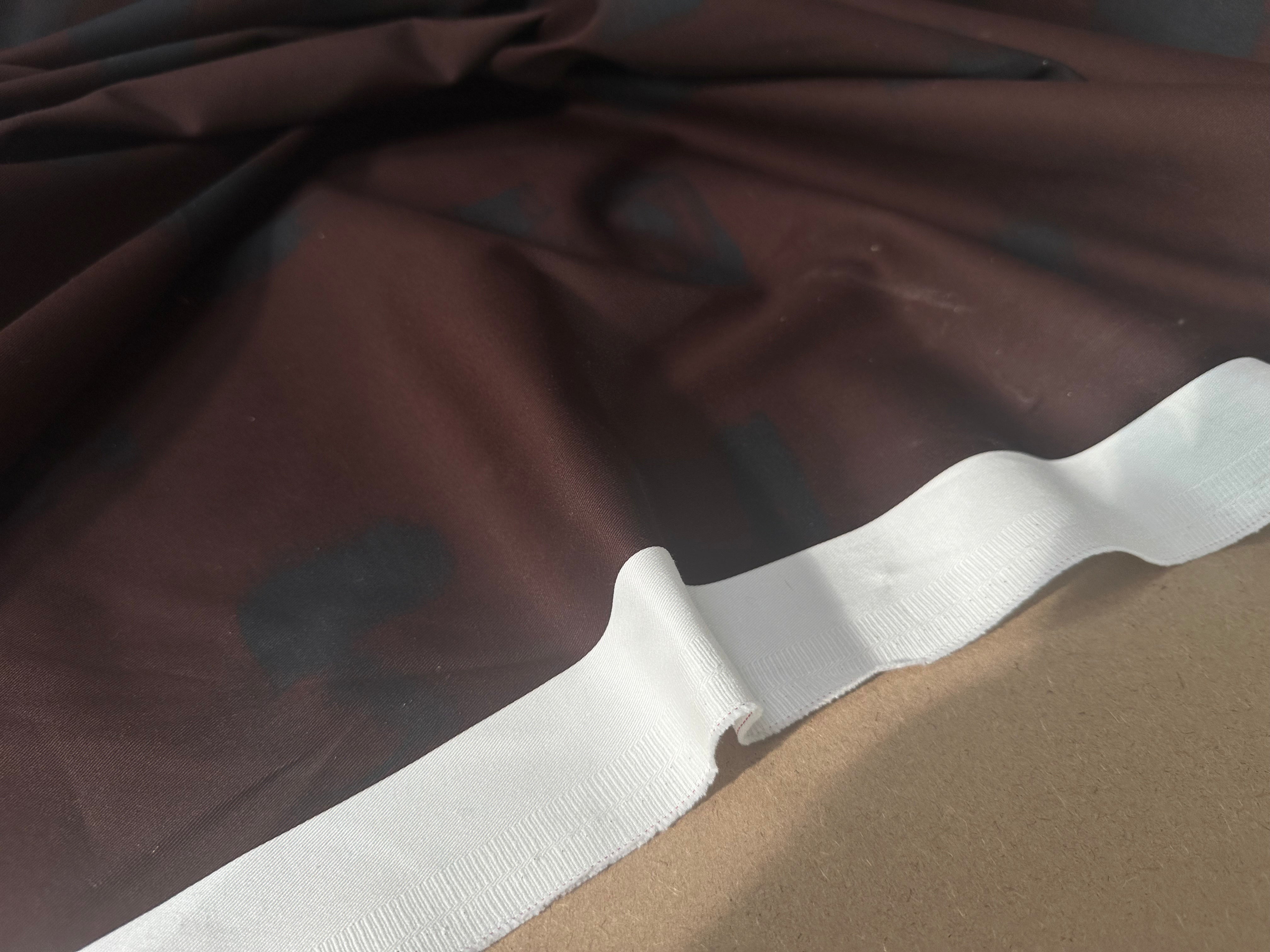 GABARDINE COTON STRECTH SUBLIME DE MARRON - My Little Coupon