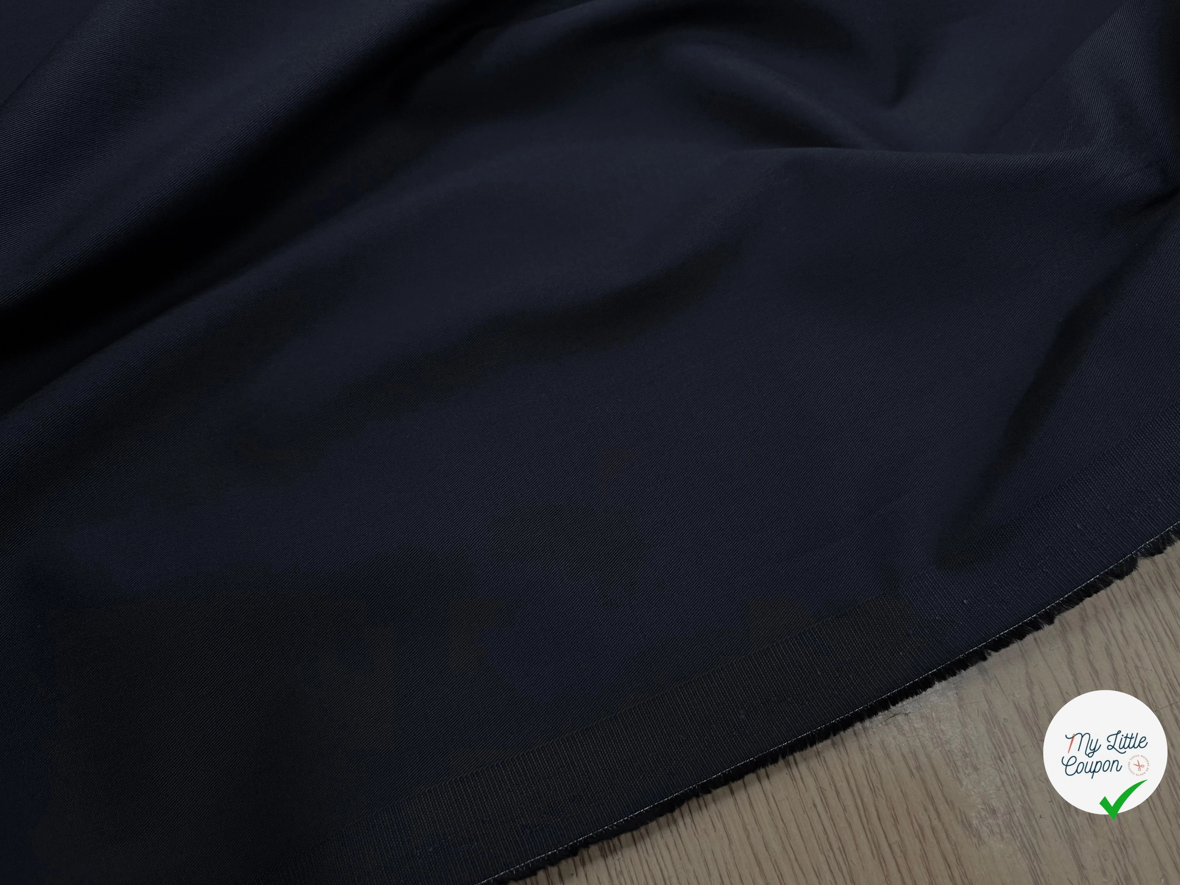 GABARDINE COTON STRETCH FINE MARINE COUTURE694 - My Little Coupon