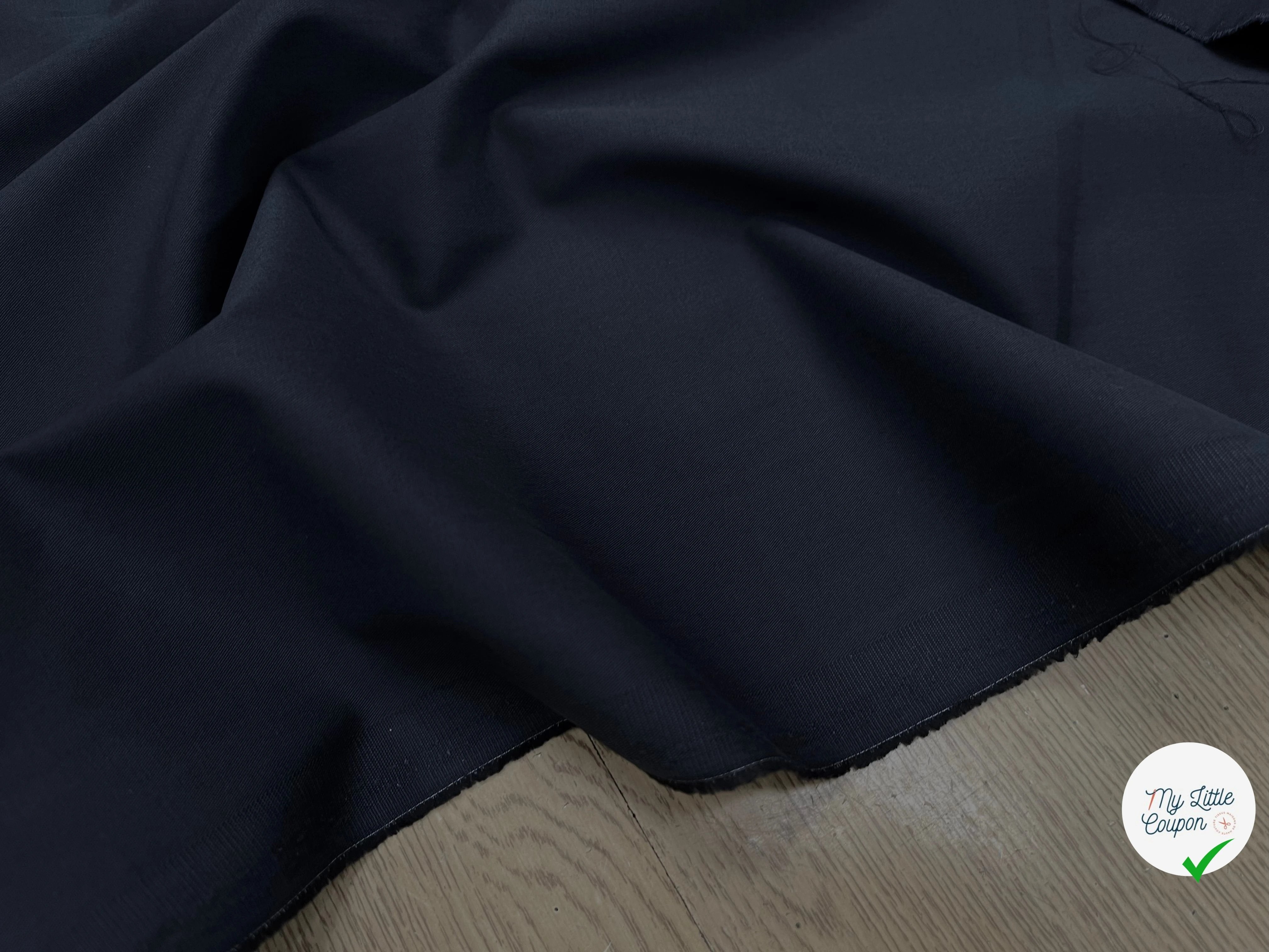 GABARDINE COTON STRETCH FINE MARINE COUTURE694 - My Little Coupon