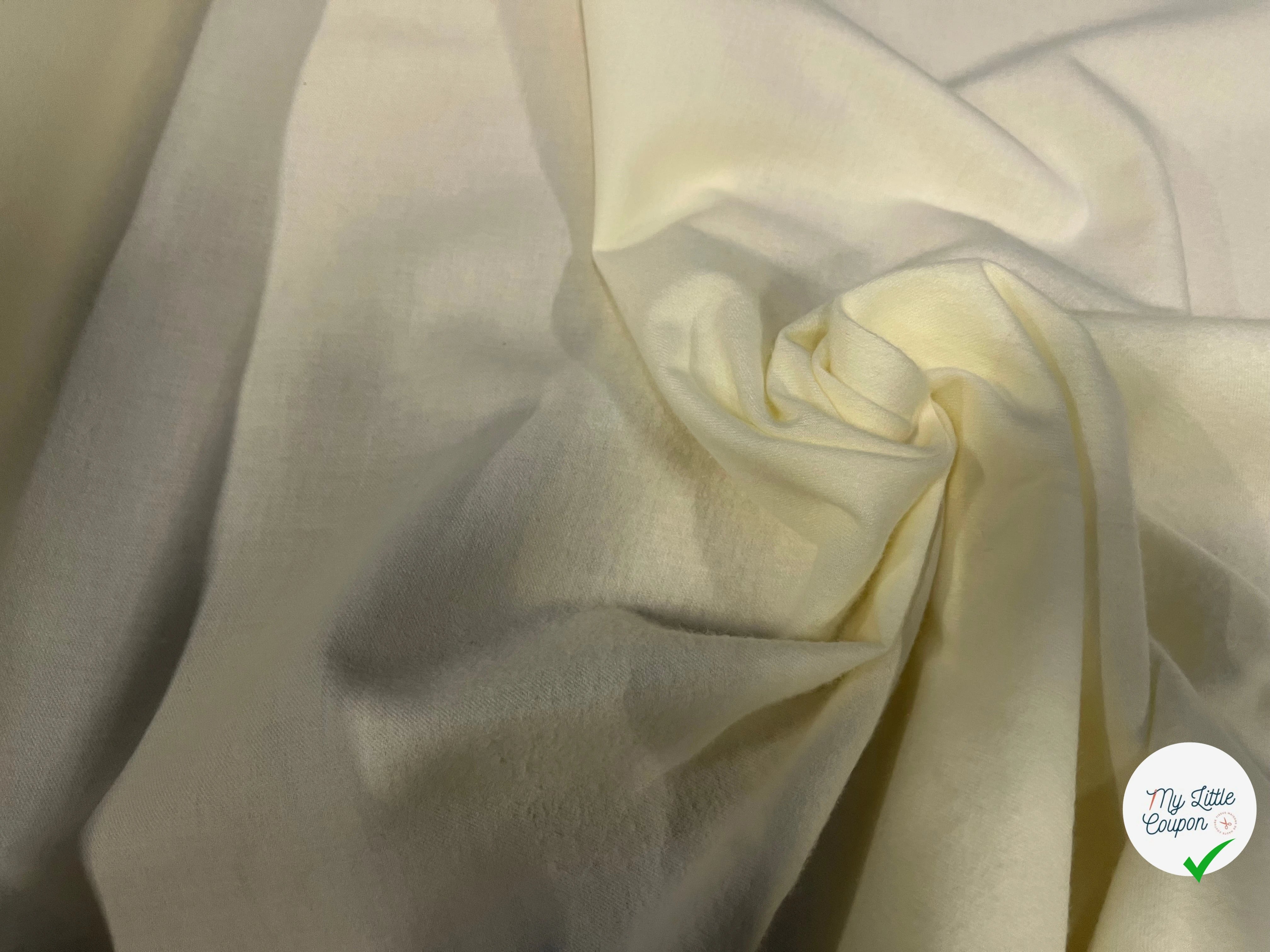 GABARDINE COTON SWEET ENVERS DOUX VANILLA - My Little Coupon