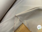 GABARDINE DE COTON BEAU TOUCHER LÉGÈREMENT STRIÉE BEIGE CREME - My Little Coupon