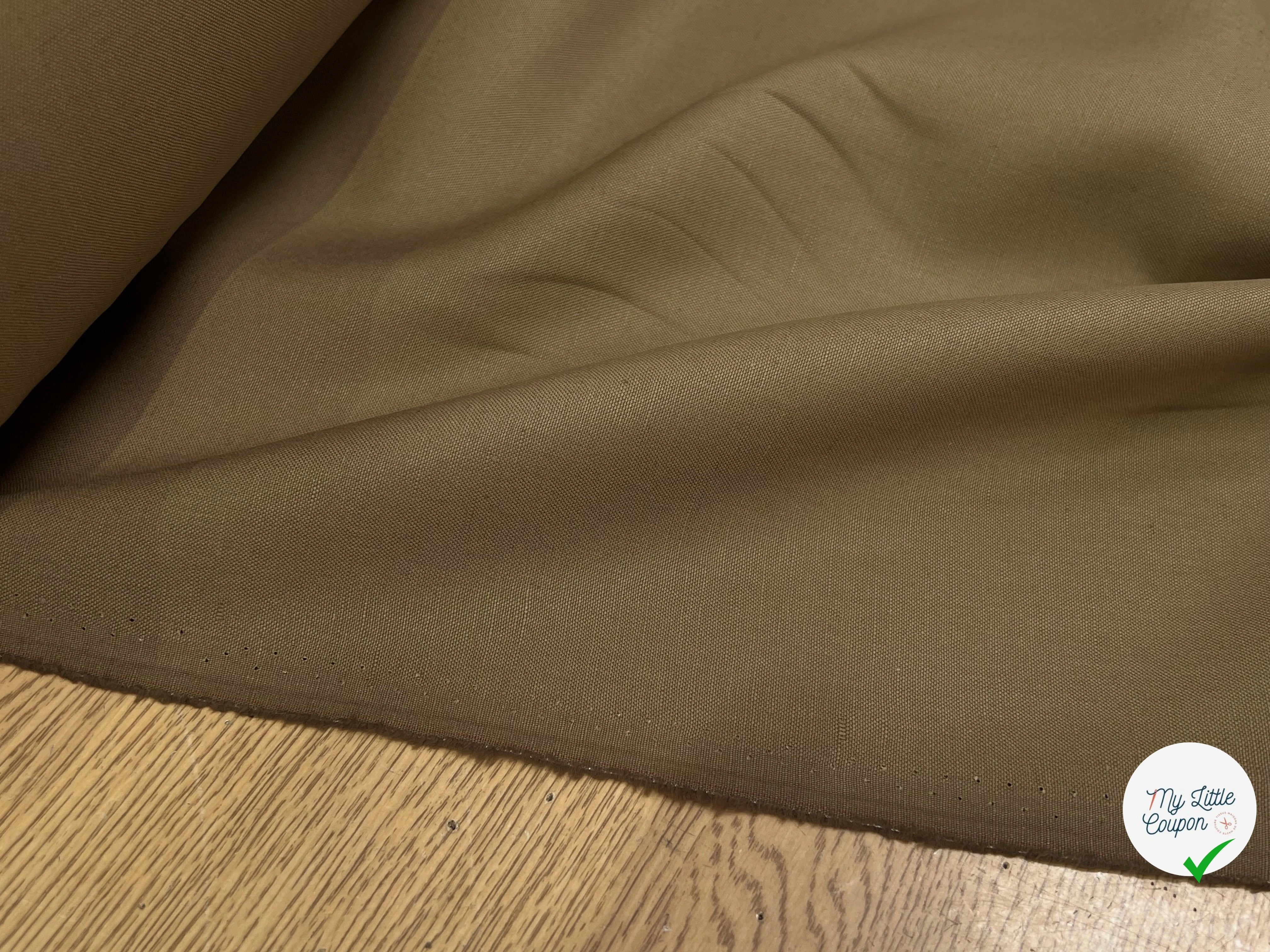 GABARDINE DE COTON BELLE TENUE CAFÉ 100% COTON 150CM - My Little Coupon