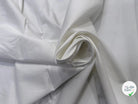 GABARDINE DE COTON BLANC LÉGÈREMENT SATINÉ STRETCH - My Little Coupon
