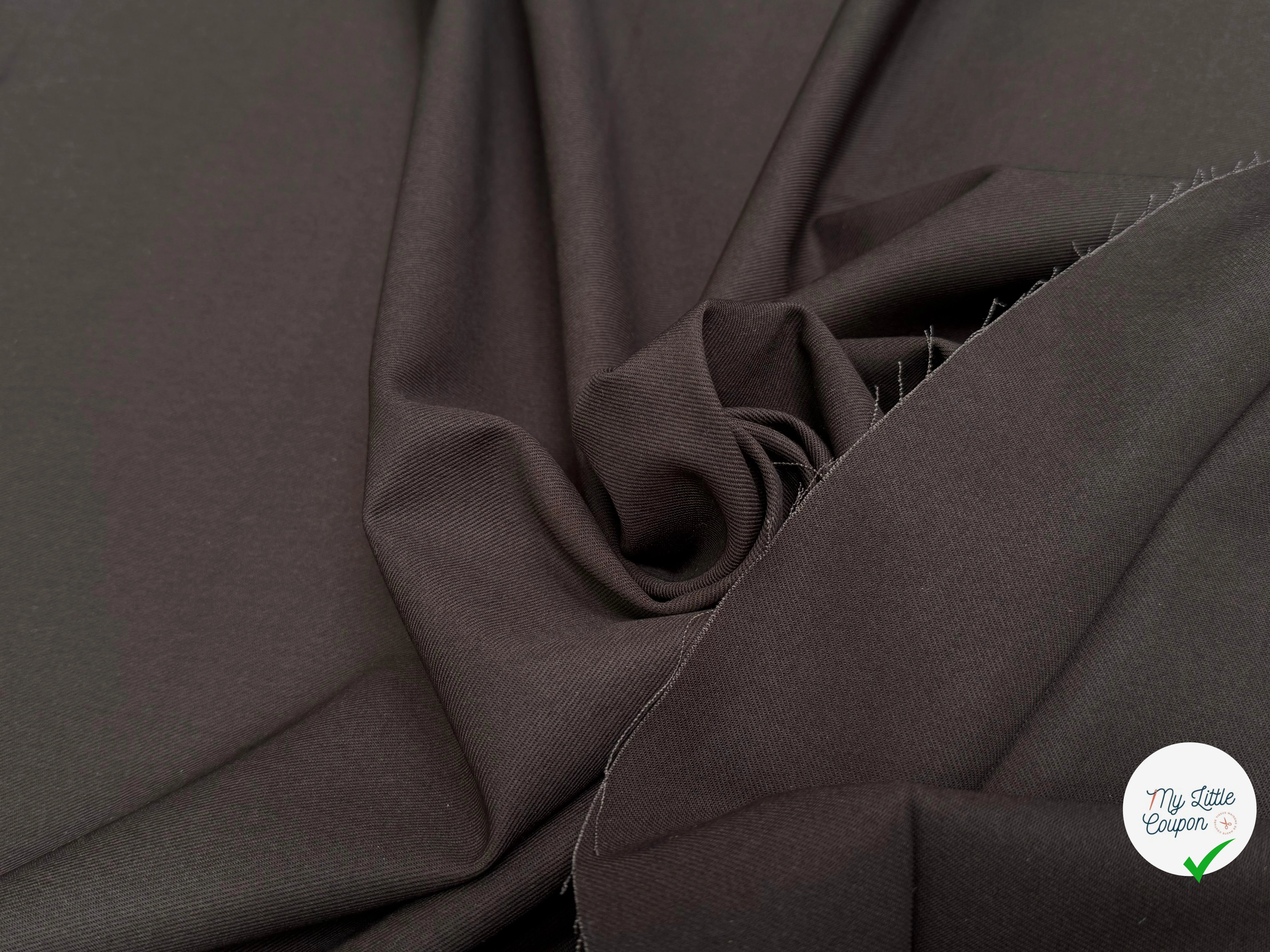 GABARDINE DE COTON CHOCOLAT JAPAN - My Little Coupon
