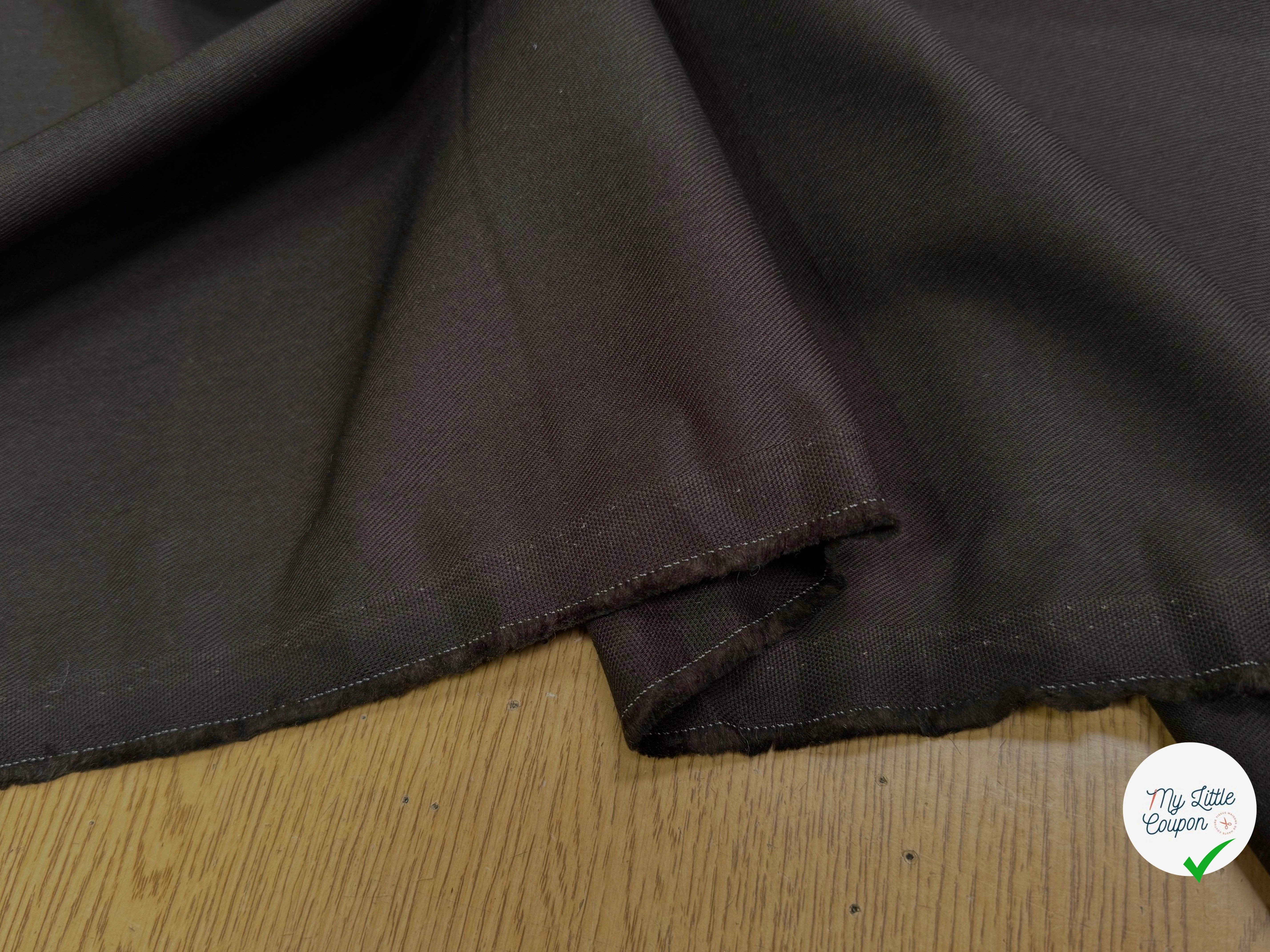 GABARDINE DE COTON CHOCOLAT JAPAN - My Little Coupon
