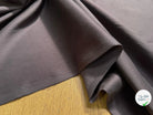 GABARDINE DE COTON FINE LÉGÈREMENT STRIÉE MARRON FONCÉ QUALITÉ COUTURE - My Little Coupon