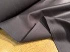 GABARDINE DE COTON FINE LÉGÈREMENT STRIÉE MARRON FONCÉ QUALITÉ COUTURE - My Little Coupon