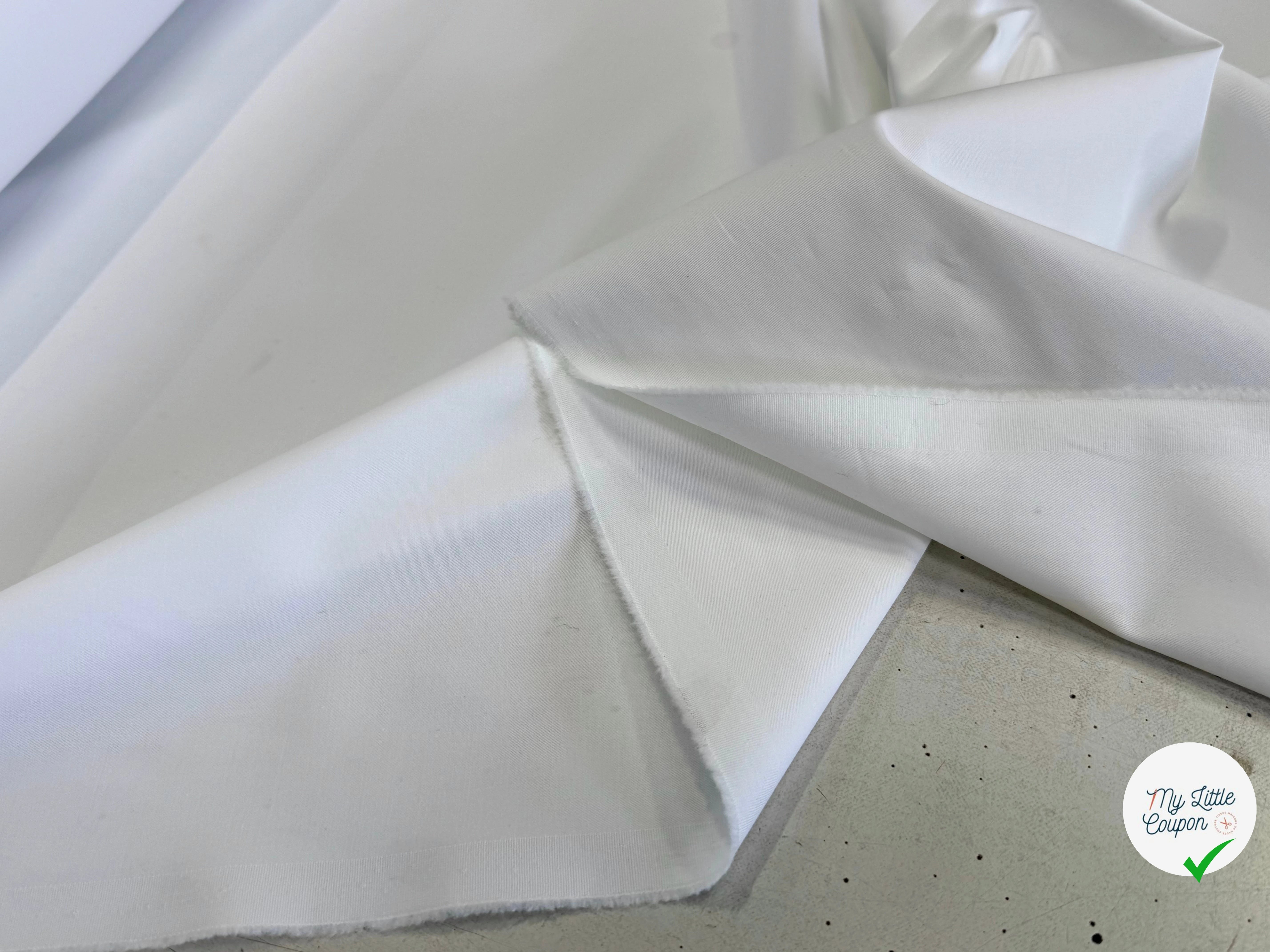 GABARDINE DE COTON FINE STRETCH OPTIQUE QUALITÉ COUTURE - My Little Coupon